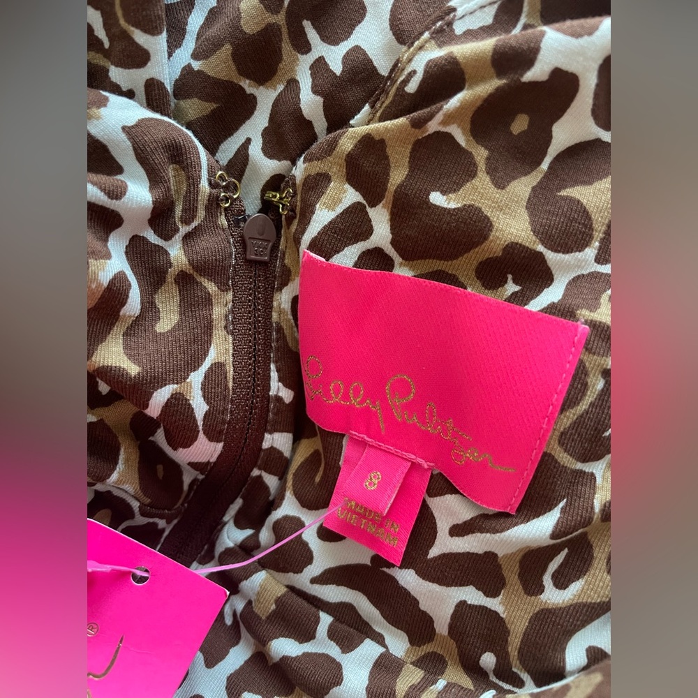 New Lilly Pulitzer Ivette 3/4 Sleeve Maxi Dress Chocolate My Favorite Spot 8 - Picture 13 of 15